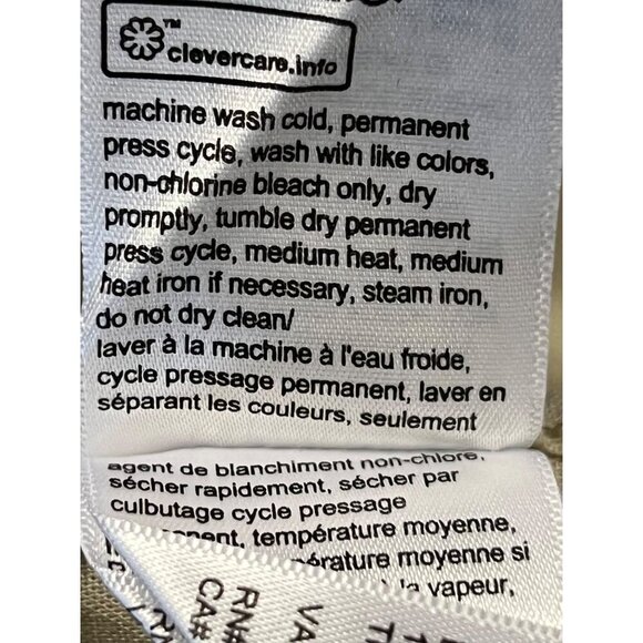 Calvin Klein Mens Tan Button-Up Shirt XL Extra Large Long Sleeve Collar New - Picture 9 of 9